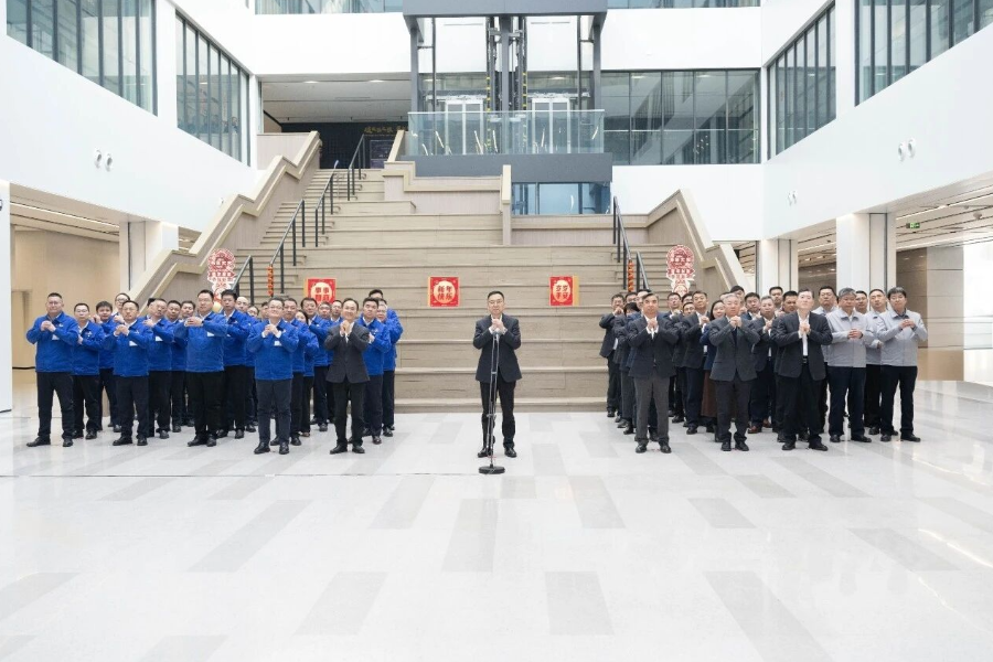 山东重工集团举行海外市场连线慰问新春团拜活动